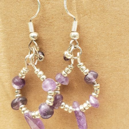 Sterling Silver and Amethyst earrings