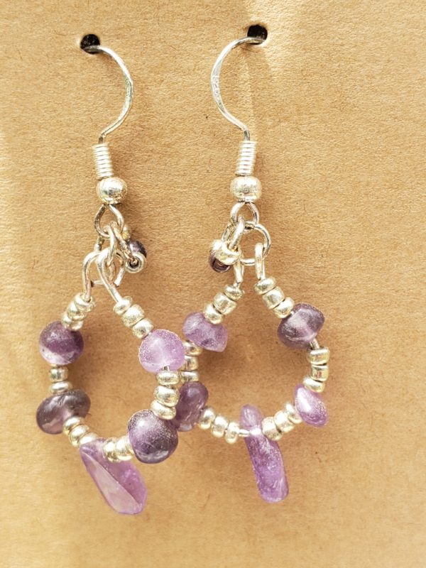Sterling Silver and Amethyst earrings